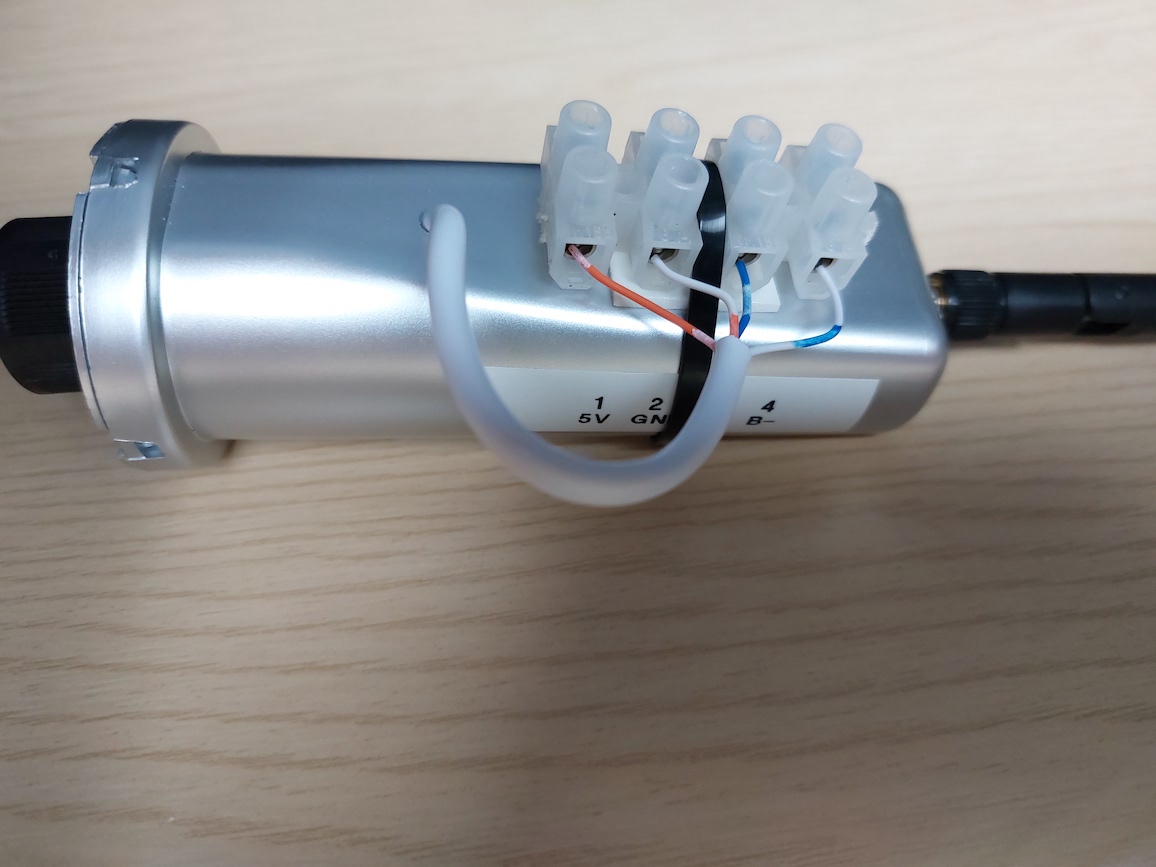 Modified data logger with terminal block